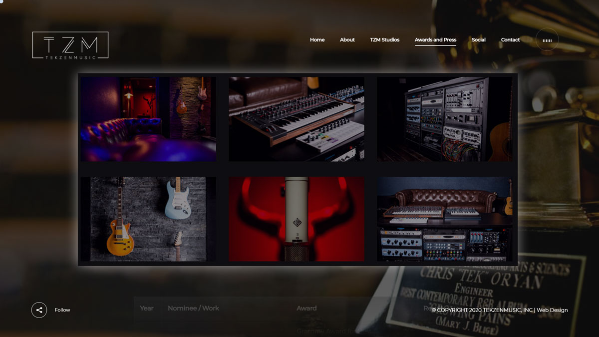 web design for sound engineers