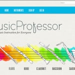 music website design
