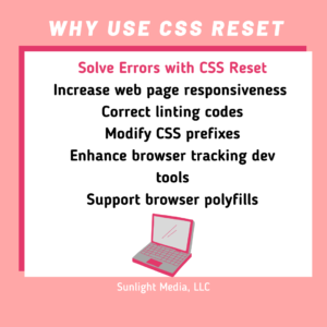 Solving Errors with a CSS Reset