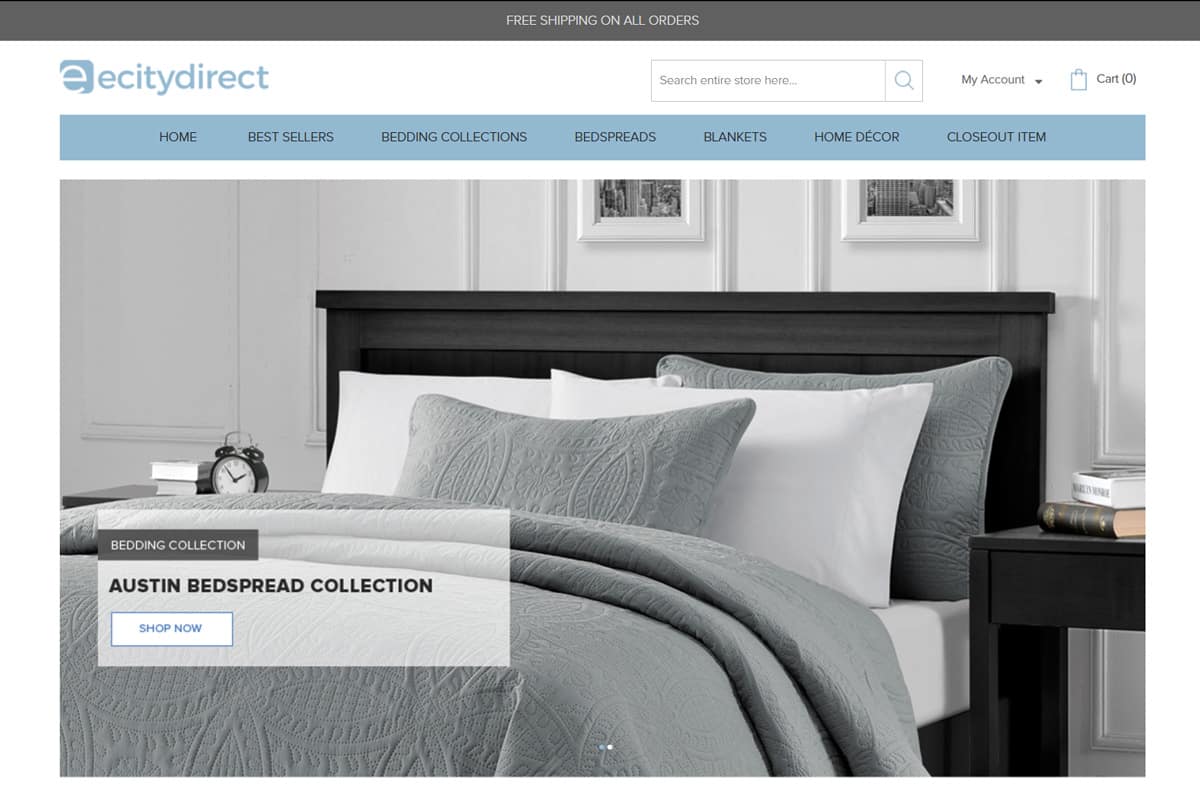 Best web design company for online home bedding stores