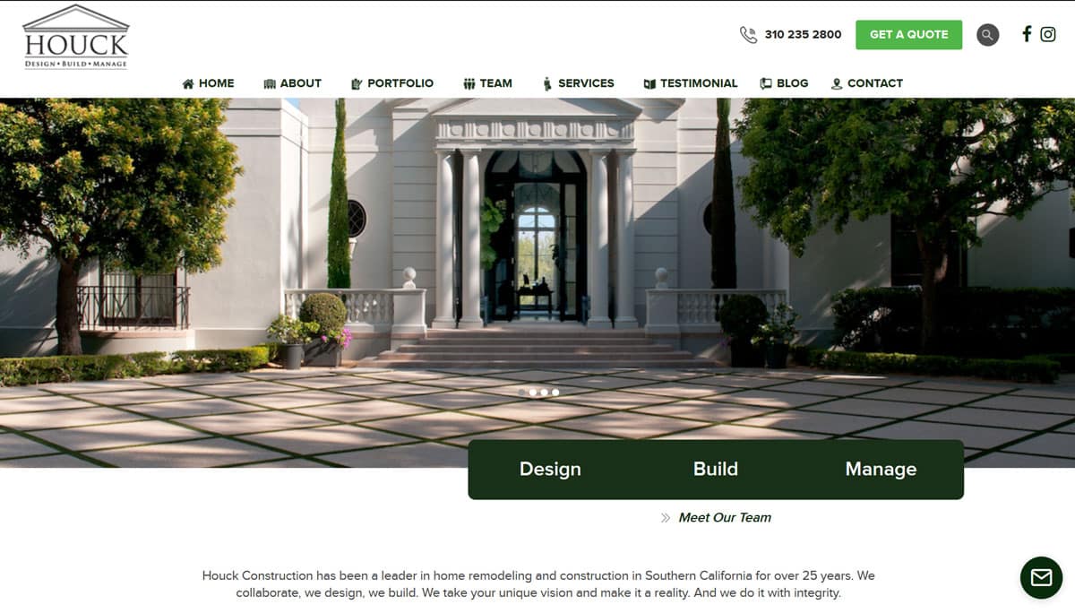 web design for home builders