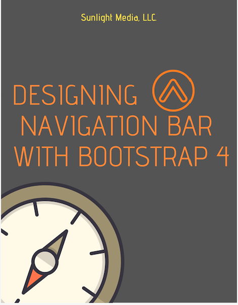 navigation bar with bootstrap 4