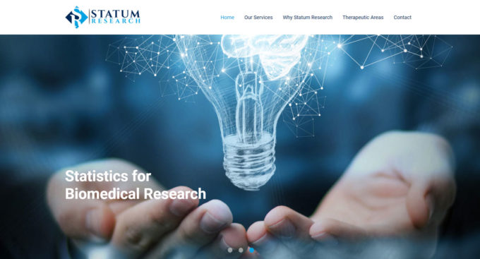 Web design for biomedical research company